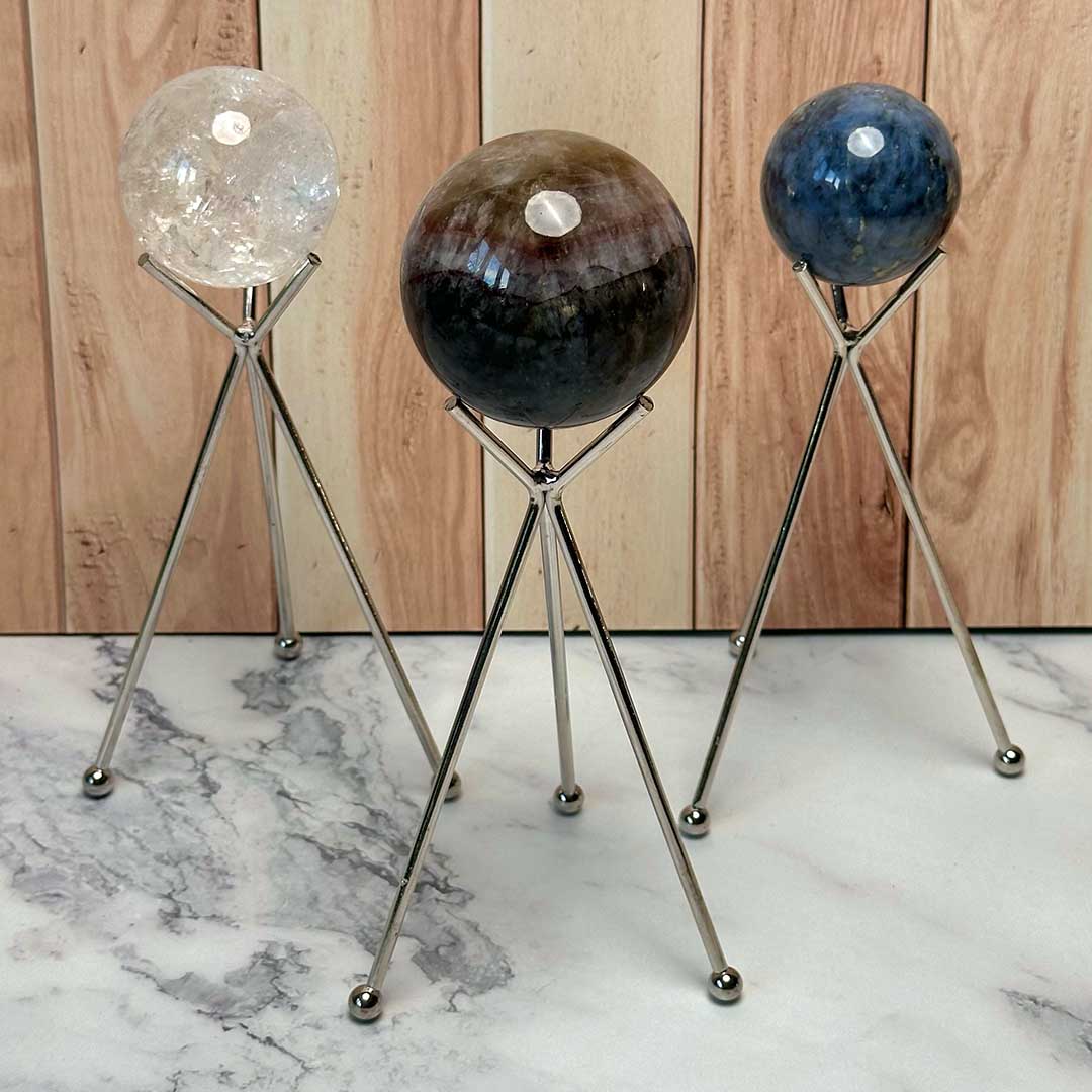 Ezüst golyótartó állvány