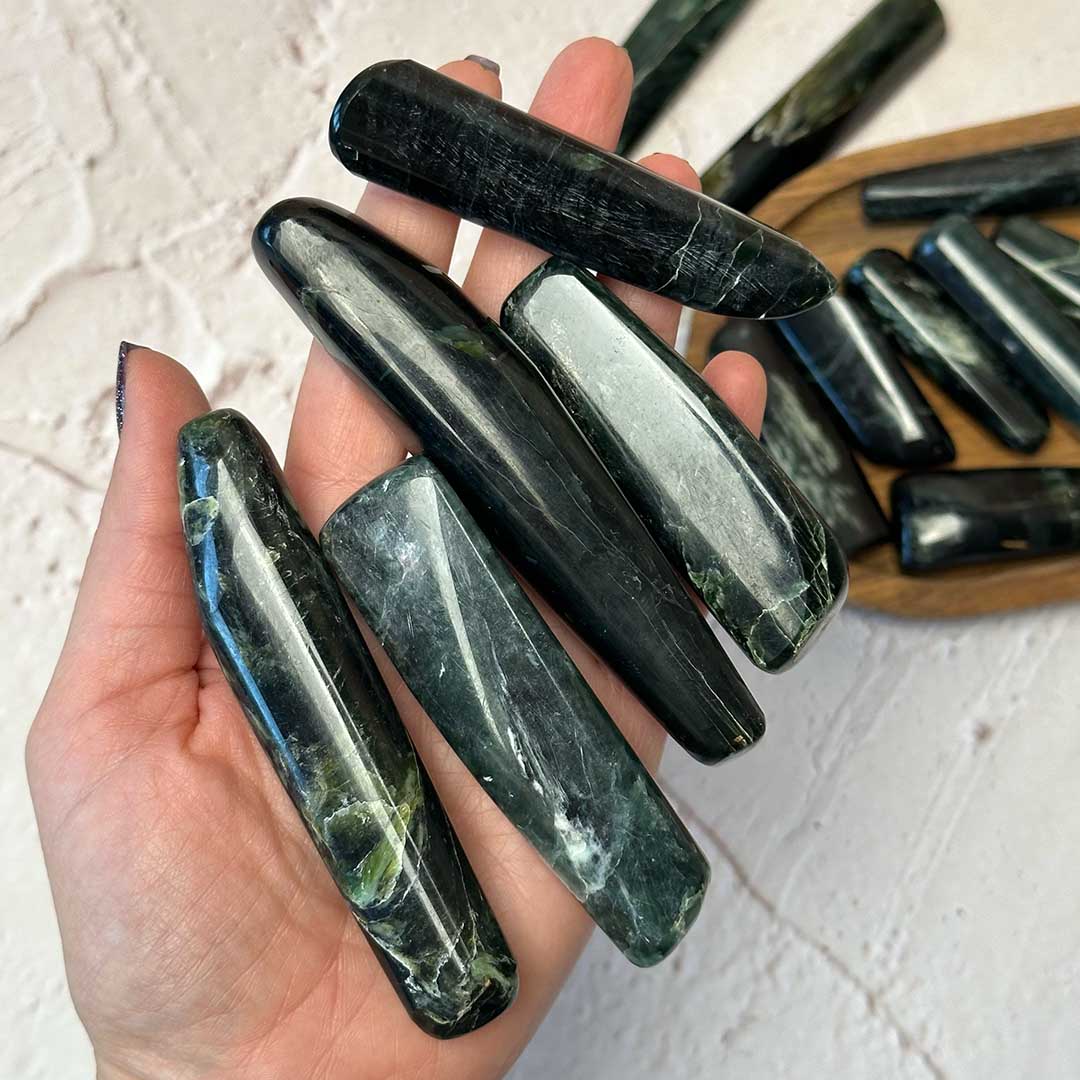 Zöld Kianit csiszolat - ritka!