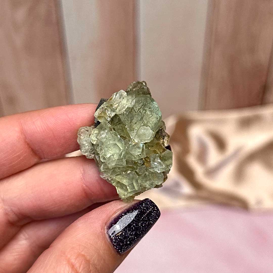 Marokkói Neonzöld Fluorit nyers telep (14)