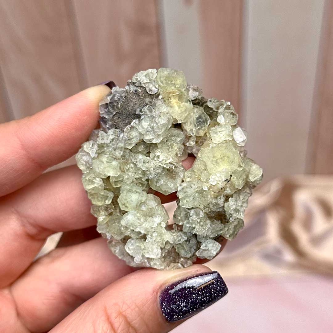 Marokkói Neonzöld Fluorit nyers telep (6)