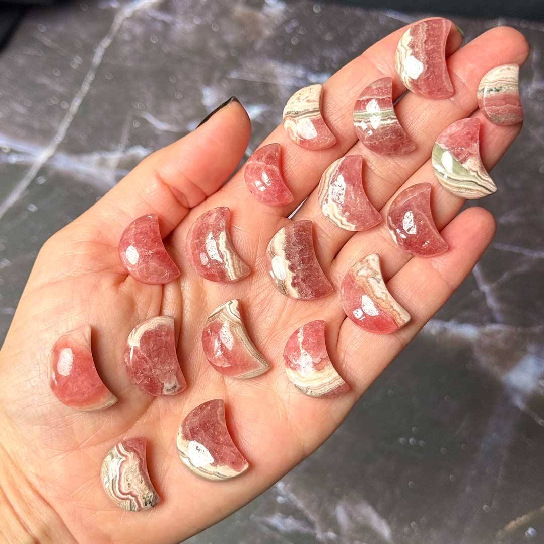 Rodokrozit hold faragvány - prémium!