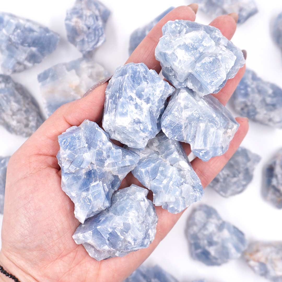 Kék Kalcit nyers ásvány