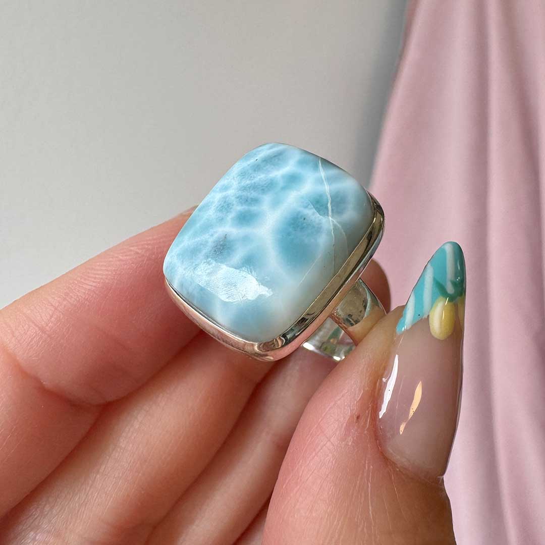Larimar kristályos gyűrű (3) - Image 2