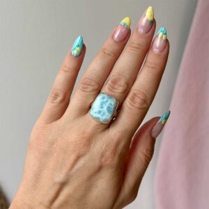 Larimar kristályos gyűrű (3)