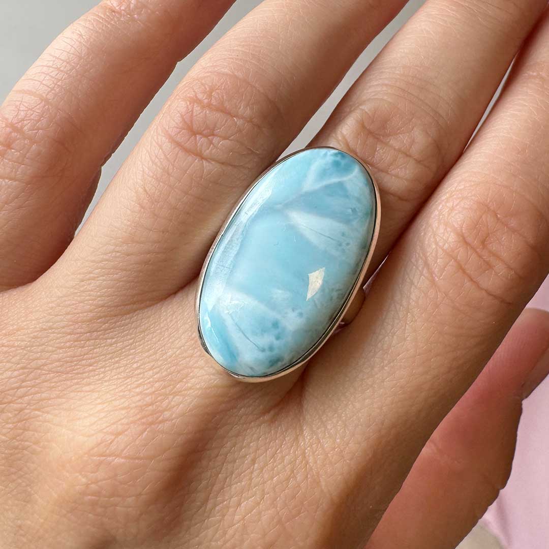 Larimar kristályos gyűrű (1) - Image 3