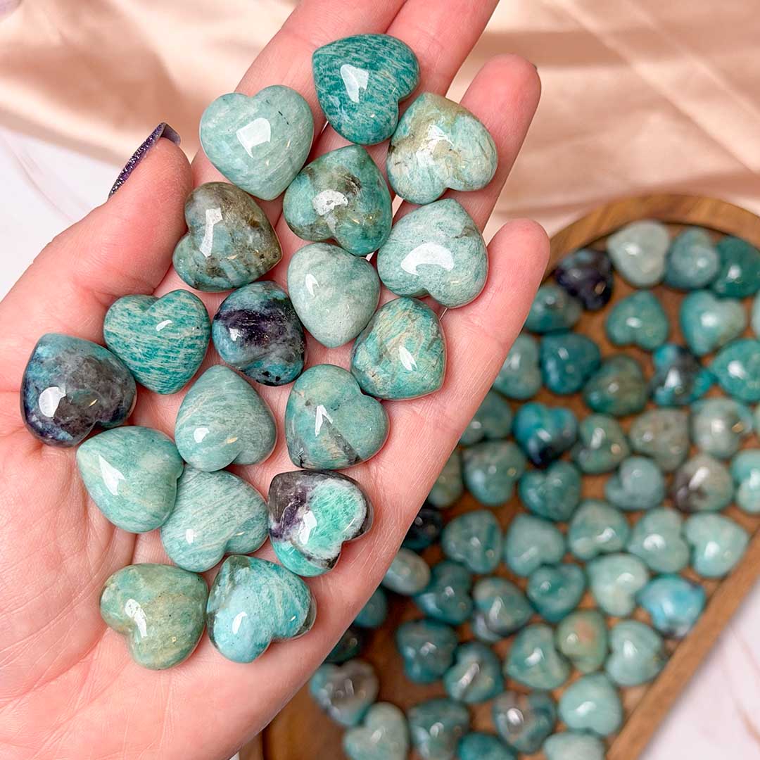 Amazonit kicsi szív