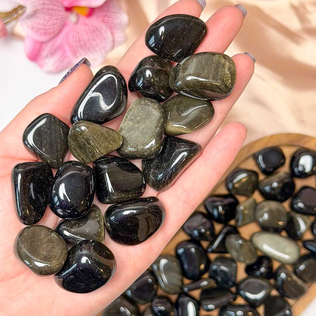 Arany fényű obszidián marokkő