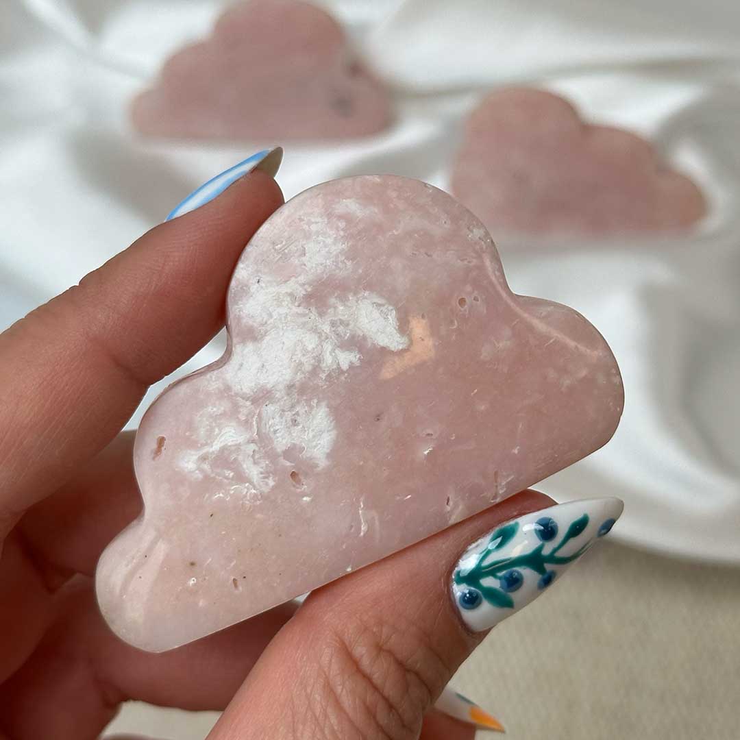 Perui Pink opál felhő csiszolat Ásványok , ásvány 2