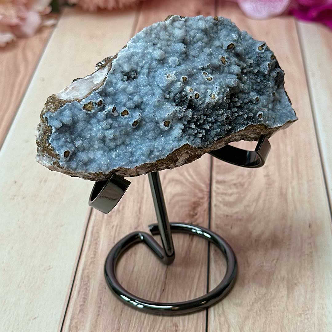 Mangán, Kalcit és Barit telep Marokkóból – ritkaság, állványon! Állványok , ásvány 2