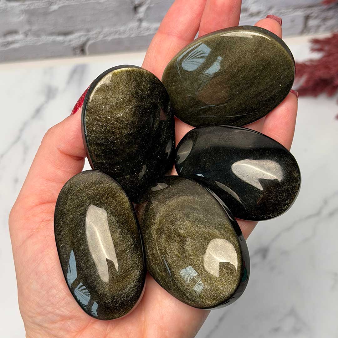 Aranyfényű Obszidián szappan csiszolat