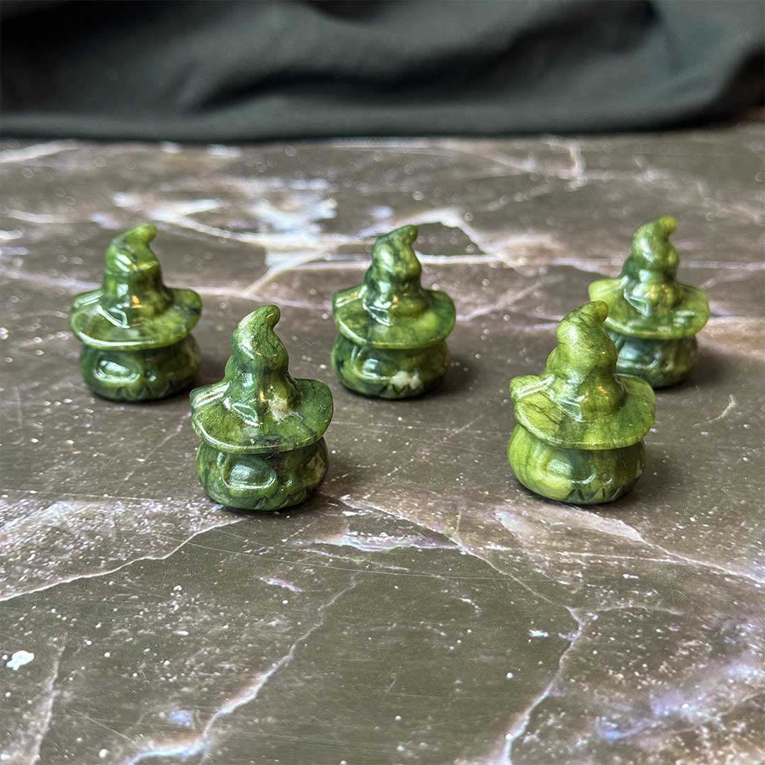 Szerpentinit tök faragvány