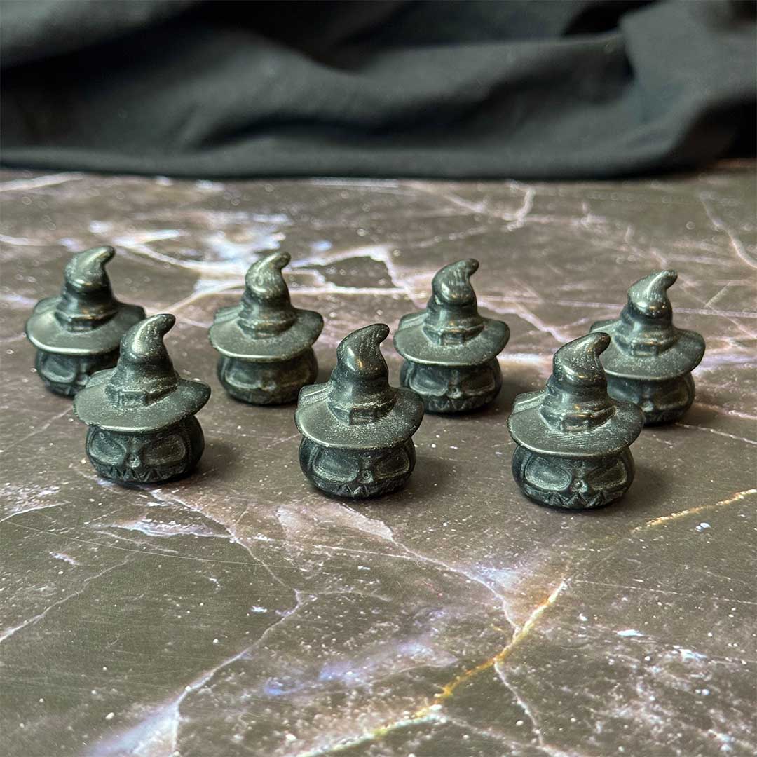 Obszidián tök faragvány