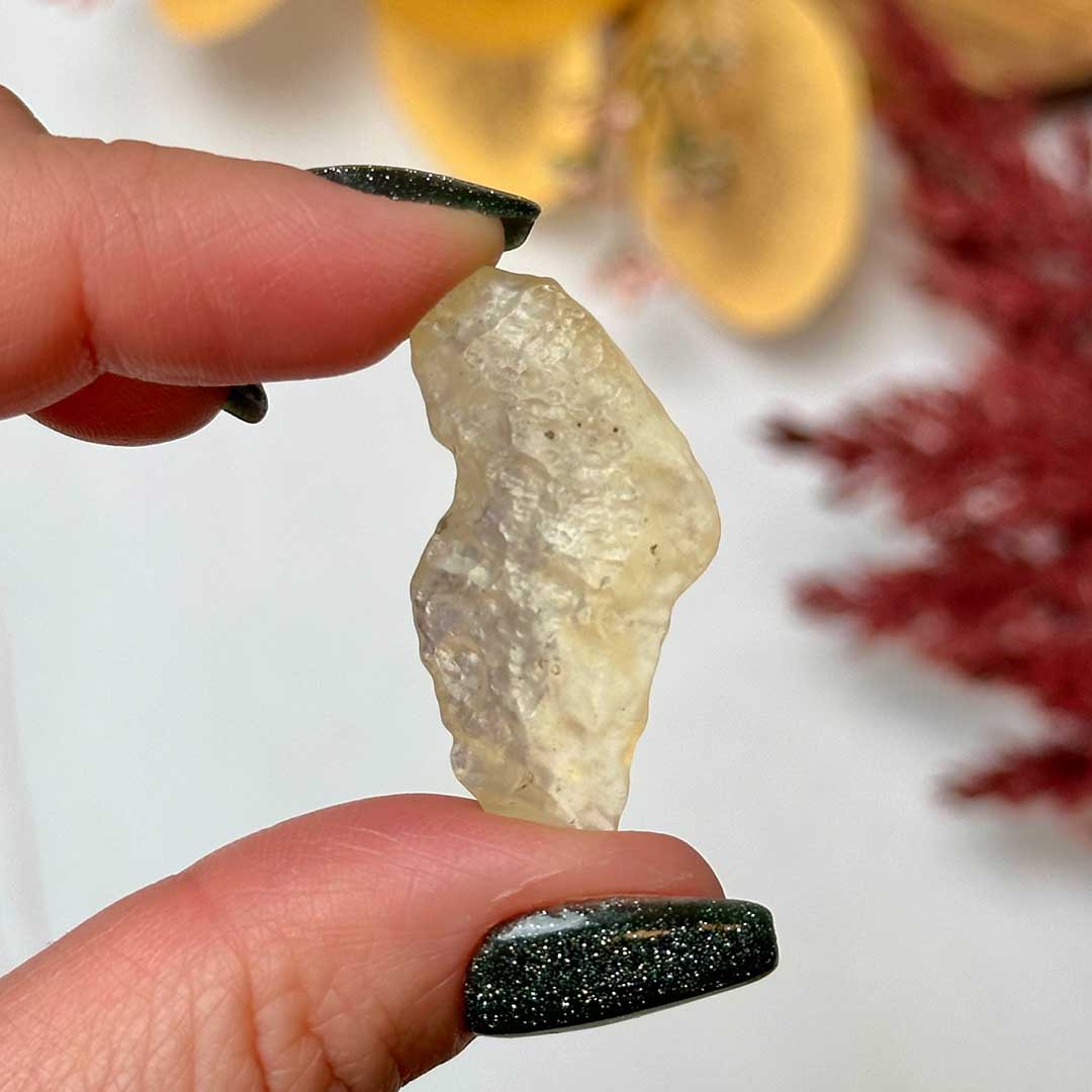 Lybian desert glass nyers ritkaság díszdobozban! Ásványok , ásvány 2