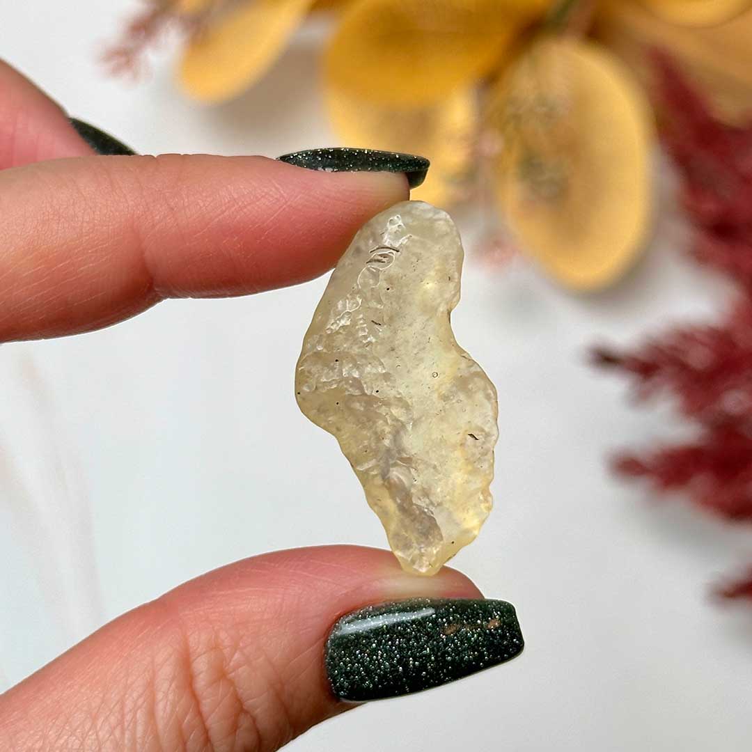 Lybian Desert Glass nyers ritkaság díszdobozban!