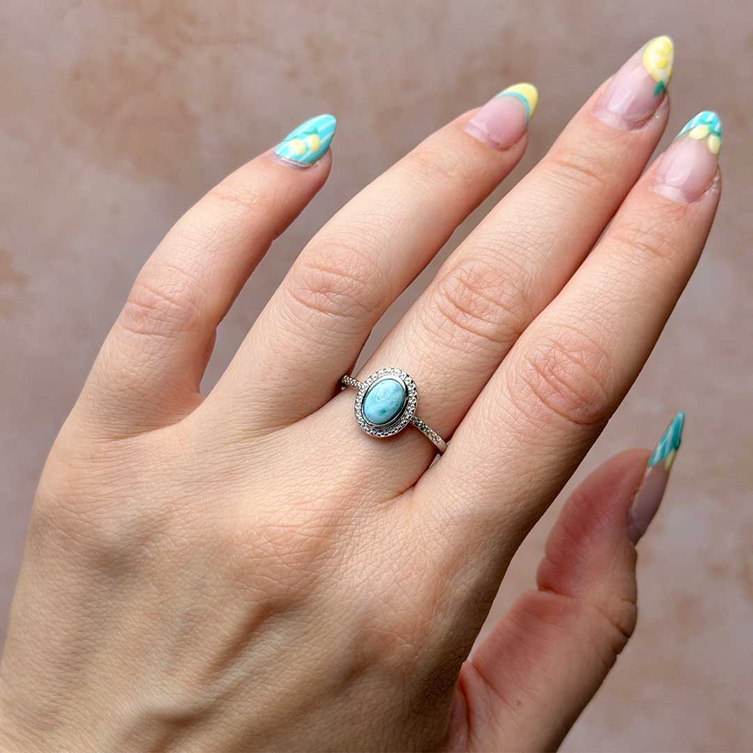 Larimar gyűrű állítható méretben - Image 2