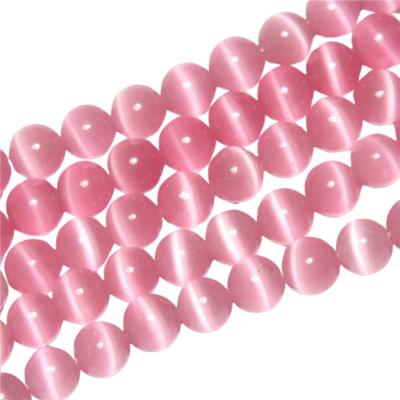 Macarons in paris - rózsaszín - fehér macskaszem karkötő